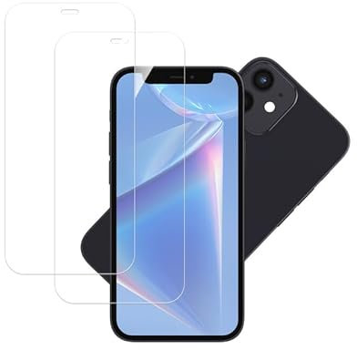 Banuyaw für Schutzglas iPhone 12 mini Schutzfolie 9H Härte Panzerglas iPhone 12 mini Folie, 2 Stück Displayschutz Hohe Empfindlichkeit Screen Protector HD Hartglas