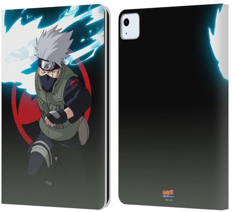 Head Case Designs sous Licence Officielle Naruto Shippuden Kakashi Hatake Art Personnage Étui Portefeuille en Cuir Compatible avec Apple iPad Air 11 2020/2022/2024/2025