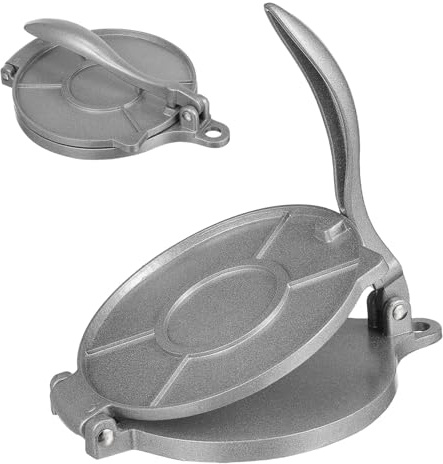 Ciieeo Tortillamaschine Aus Tortillapresse Für Mais Und Mehlteig Runde Form Für Tortillas Reisbällchen Und Teigtaschen Rostfrei Und Umweltfreundlich