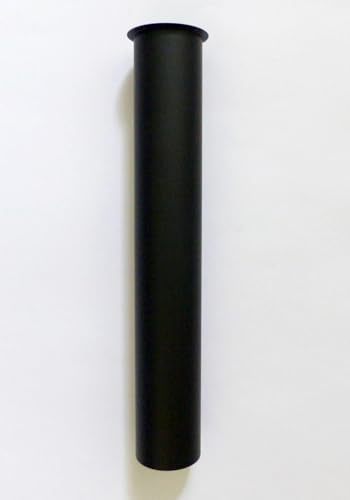 Nero Tauchrohr Verlängerung 32mm Bördelrohr Abfluss Siphon Ablauf Rohr Messing schwarz matt 200 mm
