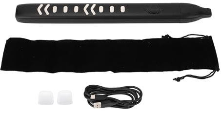 Fafeicy Mini-Digitalinstrument mit 10 Klängen und Einstellbarer Atemempfindlichkeit, Wiederaufladbarem Akku, MIDI-Funktionalität, Elektrischem Blasrohr, Elektronischem Saxophon, Blasrohr, Digitalem