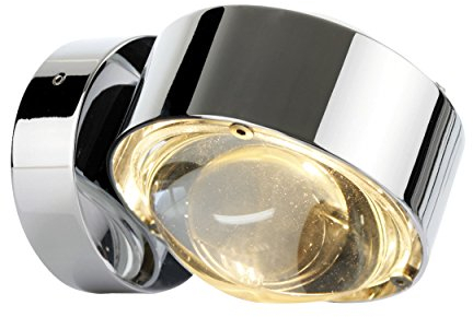Puk Wall Wandleuchte chrom glänzend Glas/Linse