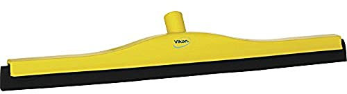 Vikan 77546 Floor Squeegee with Replacement Cassette, Yellow, 600mm Length, 85mm Width, 115mm Height