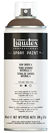 Liquitex 4456331 - Vernice Spray Professionale A Base D'acqua, Maroone (Terra D'Ombra Naturale 6), 400ml, 1 Pezzo
