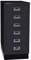 BISLEY MultiDrawer, 29er Serie mit Sockel, DIN A4, 6 Schubladen, Metall, 633 Schwarz, 38 x 27.9 x 67 cm