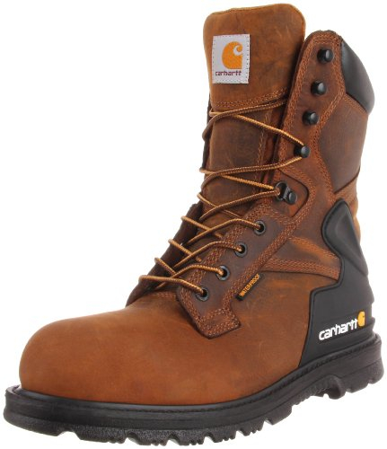 Carhartt Men's Heritage 8 Waterproof Steel Toe Work Boot CMW8200, Brown, 12M