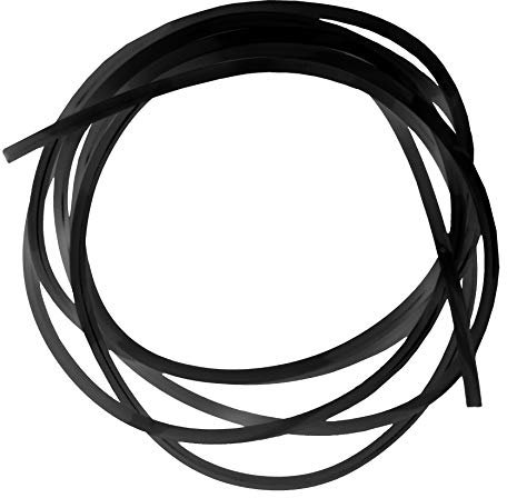 eeddoo Piercing Schnur zum Ersteinsatz Schwarz PTFE 1,6 x 50 cm mm