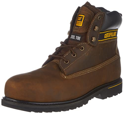 Cat Footwear Holton S3 HRO SRC, Stivali Uomo, Dark Brown, 43 EU