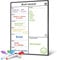 Smart Panda Pizarra Magnética Nevera A3 – Planificador de Menú Semanal, Lista de la Compra, Recordatorios – Calendario Blanco con 4 Rotuladores – En Español