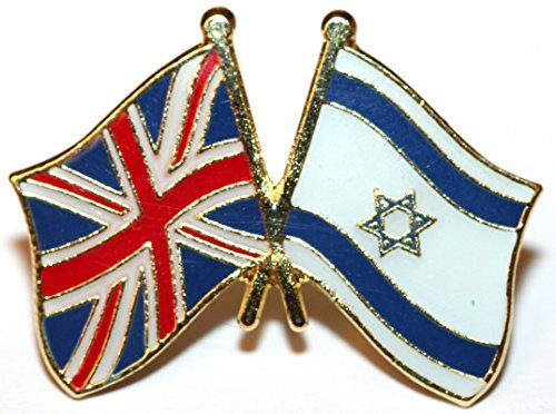 UK & Israel Friendship Flag Pin Badge