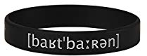 barTbaren – unisex Silikonarmband für Fitness und Freizeit – robustes Sportarmband aus 100% hypoallergenem Silikon in Schwarz mit Prägdruck für Damen und Herren
