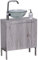 Evideco 9900626 Waschbeckenunterschrank Oslo Grau Eiche, Graue Eiche, 23 3/4 L x 12 W x 27 5/8 H