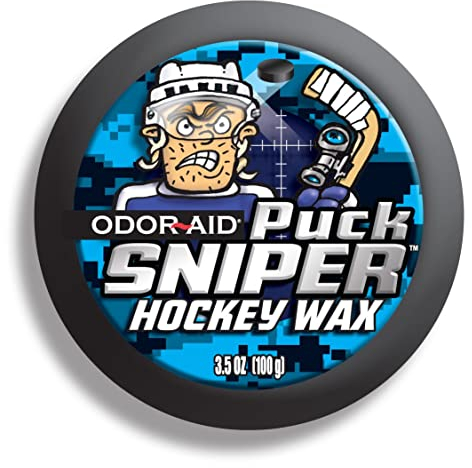 Odor Aid Puck Sniper Hockey Wachs 100g, Eishockey Schlägerwachs (Purple)