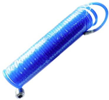 Spiralschlauch Druckluftschlauch 10 m 1/4 Gummi Kompressorschlauch Pressluftschlauch Druckluft Werkzeuge