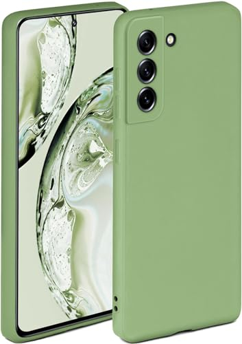 ONEFLOW Soft Case für Samsung Galaxy S21 FE 5G Hülle aus Silikon mit Kameraschutz, Silikonhülle mit erhöhtem Schutz fürs Display, Backcover Schutzhülle, weiche Handyhülle, Grün