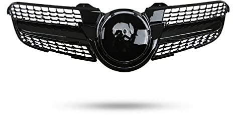 BVDOUE Auto Frontgrill Front Kühlergrille Front Sport Wabengrill Frontstoßstange Kühlergrill, für Mercedes Benz SLK Class R171 SLK 200 300 350 SLK55 2008-2010 Ersatz Autozubehör Accessoires
