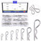 Glarks 110Pcs 304 Stainless Steel Hairpin R Clips Assortment Kit for Automotive, Mechanics, Car Garage, Power Equipment, Cars, Trucks, Lawn Mower, Small Engine Repair