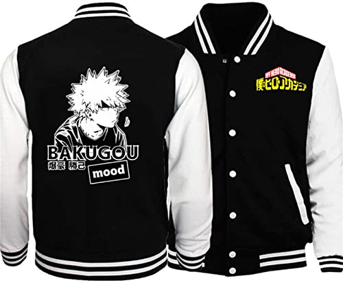 zhedu My Hero Academia Baseball Sweat Uniforme Japon Anime Survêtement Hommes Bomber Veste Hiver Streetwear Harajuku