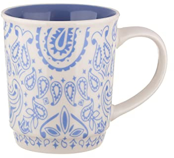 KASANOVA Tazza mug 400 ml Bandana azzurro azzurro Tavola,Tè e caffè