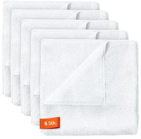 ADBL Lea Ledertuch (5 STK.) - Mikrofasertuch zur Reinigung und Pflege von Lederoberflächen - Auto Leather Cleaner Lederpflege Lederreiniger | 40x40cm