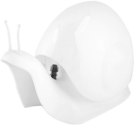 Kuuleyn Schneckenform Pressstil Seife Flüssigflasche Seifenspender Handlotionspender Niedliche Schnecke Seifenspender Badezimmerzubehör(Weiß)
