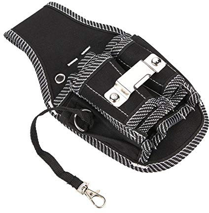 Electrician Tool Waist Bag, 600D Composite EVA Tool Belt Pouch with Multiple Separate Pockets, for Holding Screwdrivers, Pliers, Electric Knife