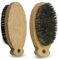 CYOFO 100% Naturborsten Katzenhaarbürste Hundebürste Enthaarungswerkzeug - Pet Grooming Supplies für kurzhaarige Haustier Close Brush Soft Touch Oval Palm Brush