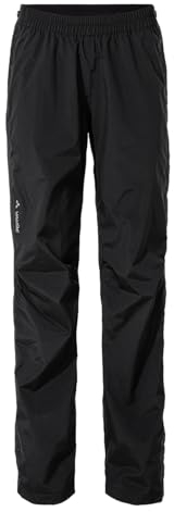 VAUDE Damen Women's Yaras Rain Zip Pants Iv Hose, Schwarz, 38 EU