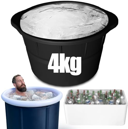 Extra Large Ice Cube Tray Mould - Form 4 KG Ice Bricks - Premium Silicone Mold for Making Huge Ice Cubes, Perfect for Refreshing Ice Baths, Chilled Coolers, and Bartender Tools (1 PC)