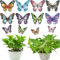 DHGKVK 8er Set Schmetterling Diamond Painting Kit, Schmetterling Diamond Painting, Garten Dekoration für Kinder und Erwachsene