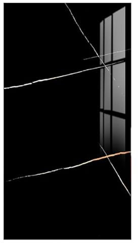 Sharharge Piastrelle autoadesive in PVC, 20 pezzi/30 x 60 cm, piastrelle adesive da parete in PVC, decorazione fai da te, per cucina e bagno (nero, 20 pezzi)