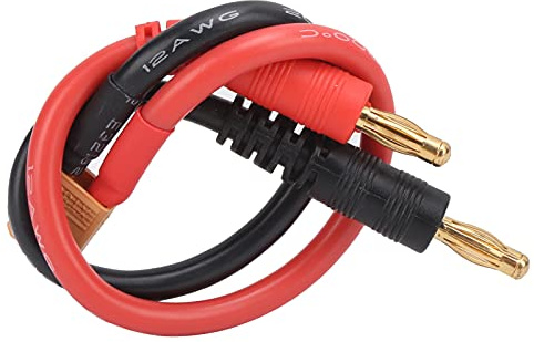 Lithium-Batterie B6 Ladekabel 4,0 mm Bananenstecker auf XT30 12 AWG Silikondraht 15 cm für RC Hubschrauber Quadcopter Lipo-Batterie