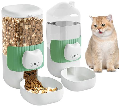 BORDEAG 2 Pièces Biberon Lapin, Distributeur Eau Automatique, Abreuvoir Suspendu sans Goutte à Goutte pour Rongeur, Cochons d'Inde, Hamsters