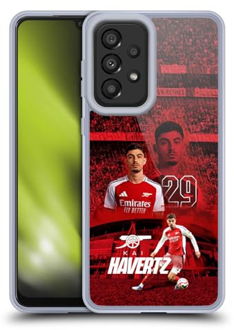 Head Case Designs Offizielle Arsenal FC Kai Havertz 2024/25 Erstes Team Gel Handyhülle Hülle [Militärischer Schutzgrad] Kompatibel mit Galaxy A33 5G (2022)