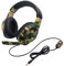KG7HQRP Auriculares estéreo profesionales de camuflaje de 3,5 mm para PS3