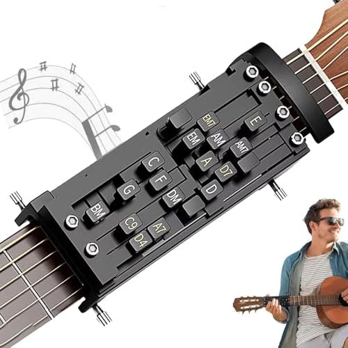 Beapkins Guitar chord presser gitarren akkorde hilfe guitar chord trainer Gitarren Akkordwechsler Werkzeugset Akkordtrainer Übungswerkzeuge Zubehör Für Gitarrenliebhaber Anfänger