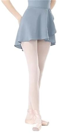 MZPOZB Side Split Ballet Skirts Girls Ballet Skirts Women Dance Short Skirts High Elastic Skirt Ballerina Adult Skate Dancing Yoga Lace Up Chiffon Skirt Ballet Skirt(Light grey)