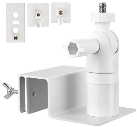 Universal Outdoor Security Camera Gutter Mount Bracket - No-Drill Installation, Compatible with Ring Stick Up Cam Pro/Spotlight Cam Pro Battery/Solar Panel Universal Fit for Ring Cameras