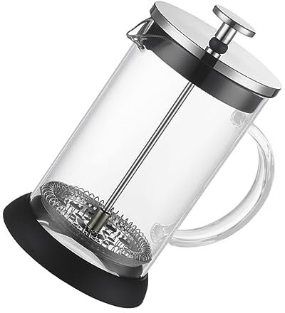 EXHUMKY 1000ml Edelstahl Kaffeepresse Mit Teesieb Multifunktionale Kaffeekanne Für Haushalt Und Küche Stilvolle Kaffeemaschine Und