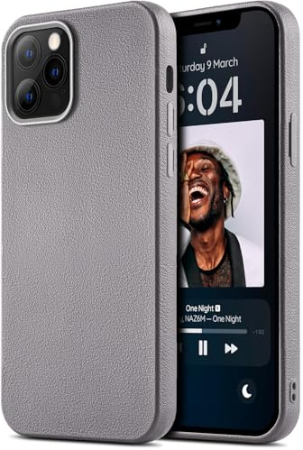 BEZ Handyhülle für iPhone 12 Hülle, Dünn Weich TPU Schutzhülle, Stoßfester Fallschutz, Schlanke Stoßfeste Hülle für iPhone 12/12 PRO (6.1), Grau