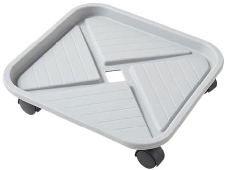 TOYANDONA Vassoio per Piante in Plastica Spessa Supporto per Esterni Drenaggio Base Quadrata con Ruote Sottobicchiere per Piante Vasi per Piante Fioriere da Mobili Scaffale