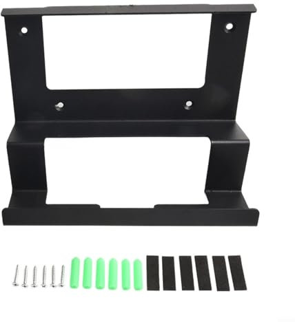 For Starlink for Gen 3 Router Wall Mount Metal Bracket Holder Stand Space Saving Design With Anti Slip Mat Black 180x160x80mm For V3 Router Power Supply
