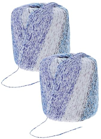 Zerodeko 2 Knäuel Weiches Fusselfreies Baumwollgarn zum Häkeln und Stricken – 13 Amigurumi Garn für Pullover Mützen Decken und Anfänger