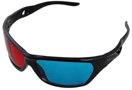 Xweptuy Universal Blue and Red 3D Glasses for Home Use TV Movie Theater 3D Game