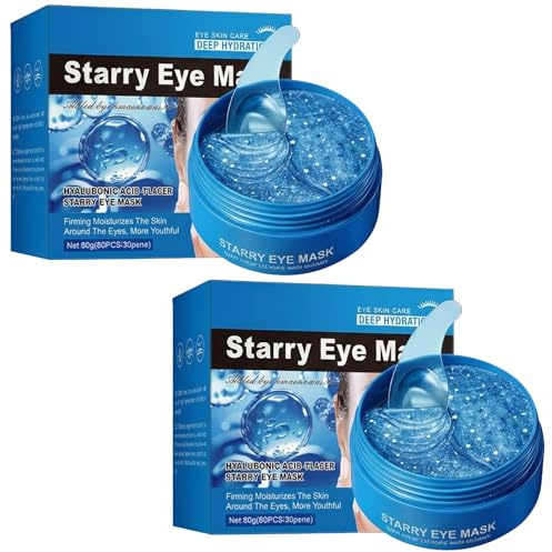 Daozhogo 120 Stück Augenpads gegen Augenringe, Eye Patches Hyaluron, Eye Pads gegen Tränensäcke Falten für eine Optimal Augenpartie