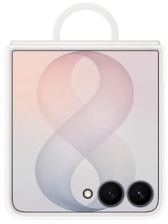 Samsung Silicone Ring Magnet Case EF-EF776 für Galaxy Z Flip8, Cream | Zweiteiliges Smartphone Cover, Handy-Hülle inklusive Ringhalter, Silikon, Schutz Case, stoßfest, dünn und griffig