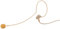 JTS CM-801F Elektret-Ohrbügelmikrofon, ultraleichtes Bühnen-Mikrofon mit einem Ohr-Haken, unauffälliges Headset inklusive Tasche und Windschutz, in Beige