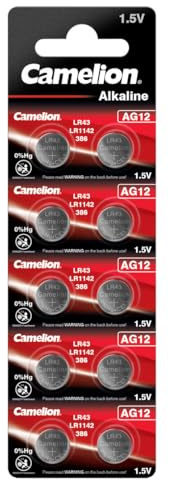 30 x AG12 LR43 KNOPFZELLEN 186 386 GP86A SR43W CAMELION
