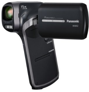 Panasonic HX-DC2EB-H Full HD MP4 Vertical Camcorder - Gunmetal Grey (14MP, 15x Intelligent Zoom, Panorama Mode, EIS, Eye-Fi Ready, SD Card Recording, Face Recognition) 3.0 inch LCD