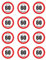 PRE-CUT HAPPY 60TH BIRTHDAY SIGN EDIBLE RICE/WAFER PAPER CUP CAKE TOPPERS PARTY DECORATION